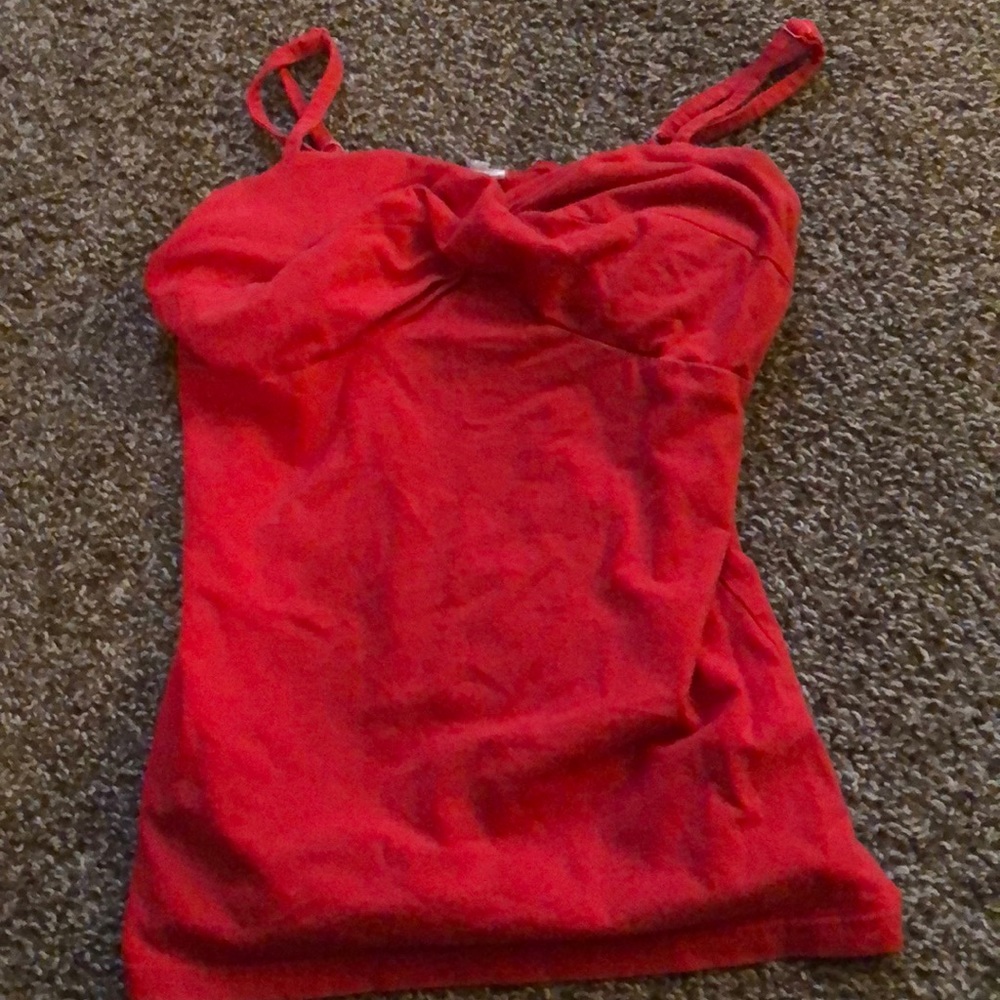 Red tank top